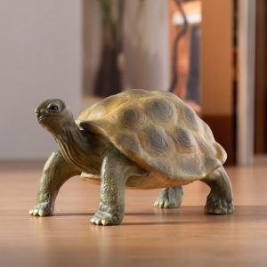 Elegant Realistic Brass Tortoise Statue Longevity Symbol Tabletop Decor Ornament
