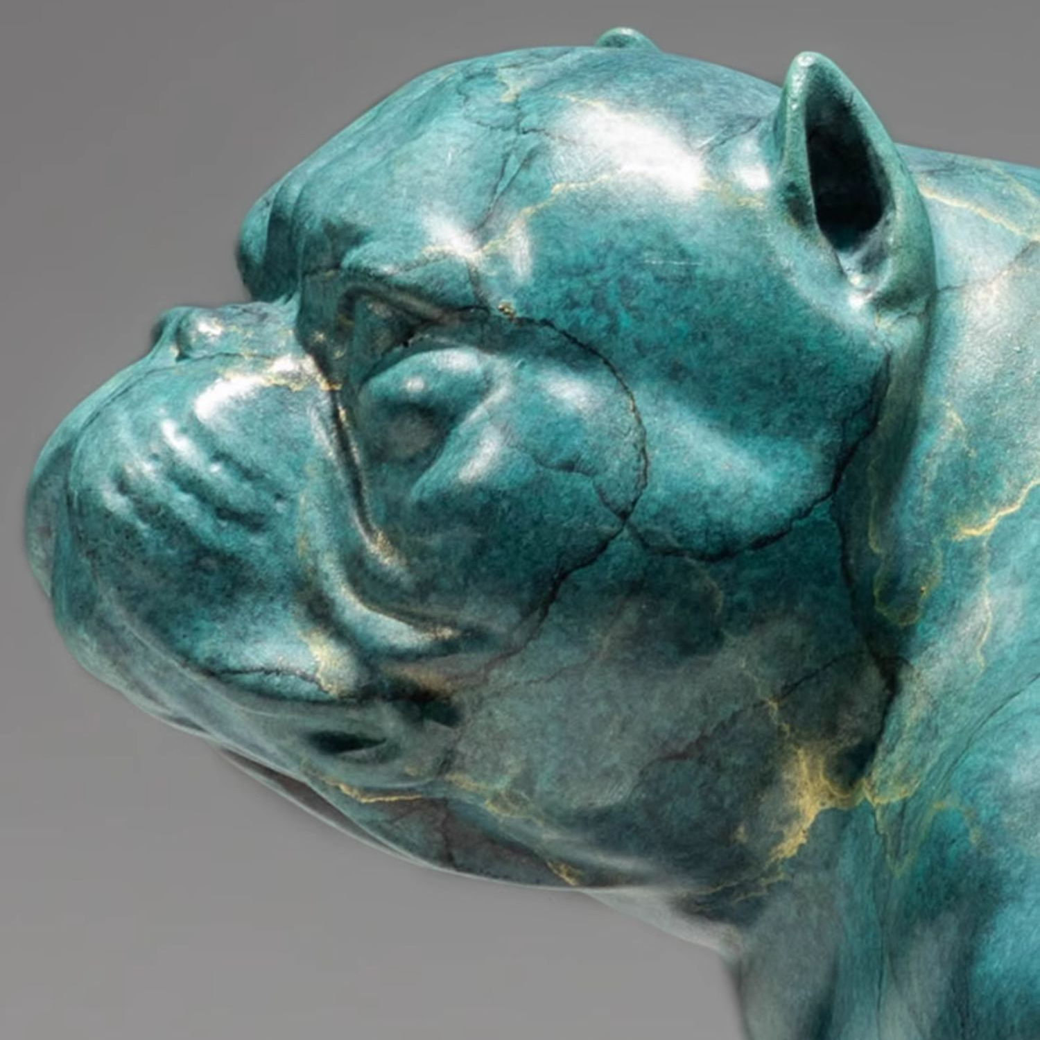 Elegant Bronze American Bully Dog Statue Home Decor Unique Bulldog Sculpture Ideal Ornament Gift - Image 5