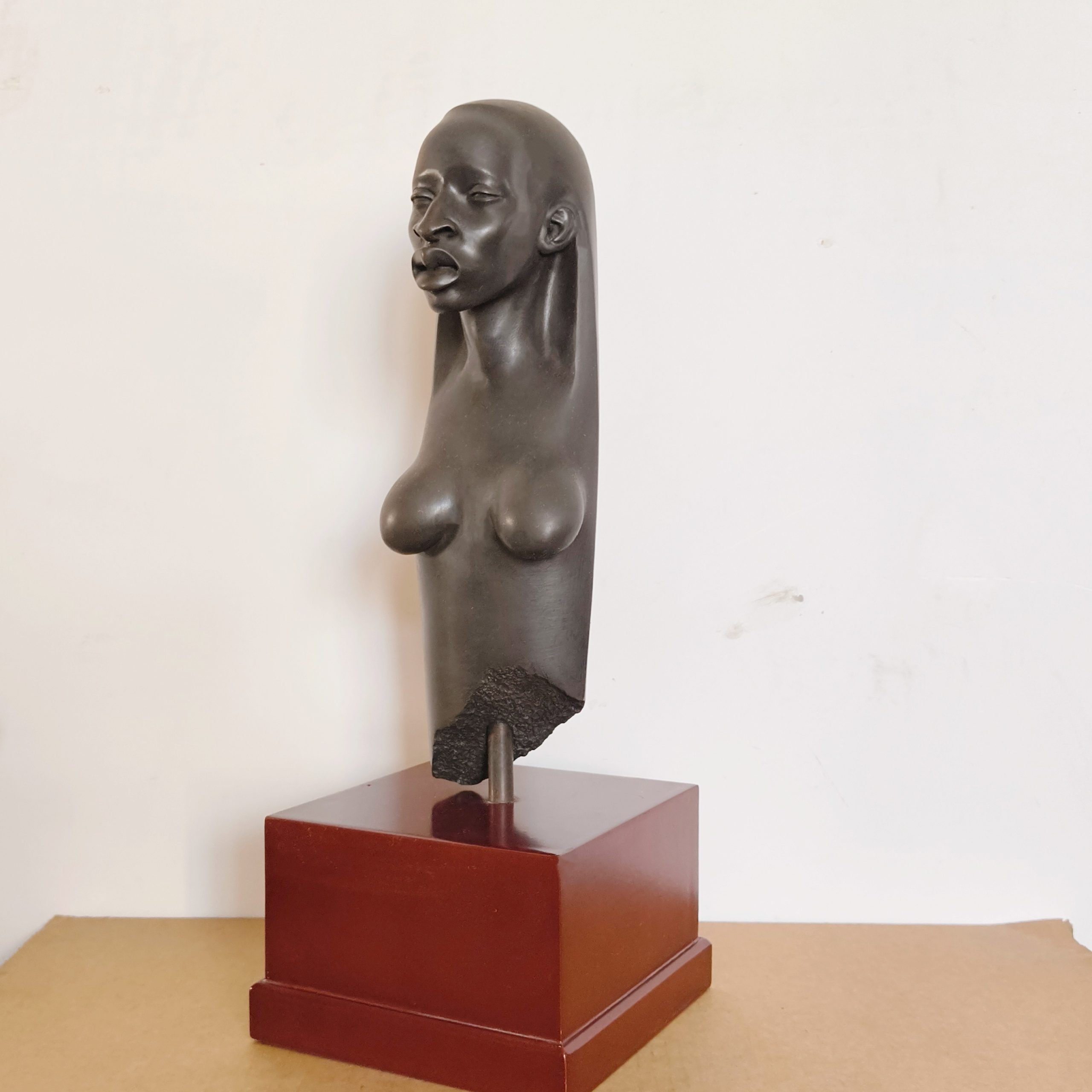 Abstract African Female Bust Bronze Statue Black Woman Torso Bronze Sculpture Decor Elegant Ornament - Image 3