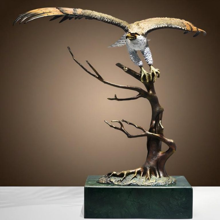 Lost‑Wax Cast Brass Eagle Sculpture (1) Lost‑Wax Cast Brass Eagle Sculpture (1)