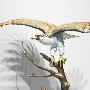 Lost‑Wax Cast Brass Eagle Sculpture (3) Lost‑Wax Cast Brass Eagle Sculpture (3)