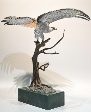 Lost‑Wax Cast Brass Eagle Sculpture (3) Lost‑Wax Cast Brass Eagle Sculpture (3)