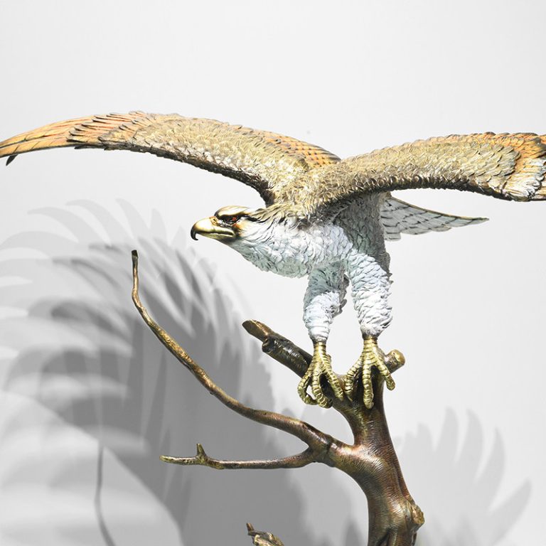 Lost‑Wax Cast Brass Eagle Sculpture (3) Lost‑Wax Cast Brass Eagle Sculpture (3)